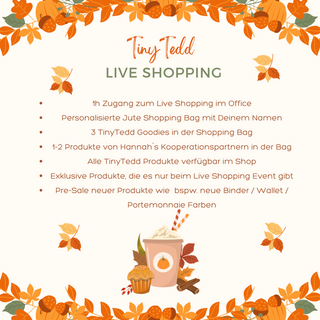 TinyTedd Live Shopping  - Slot inkl. Shopping Bag & Inhalt