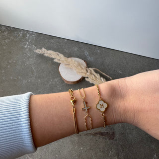 LETTER Armband | Gold