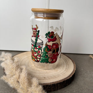 Glas Cups - 470ml - Christmas Gang